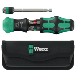 Комплект отвертка с битове WERA KK20 RA-R, 9 части
