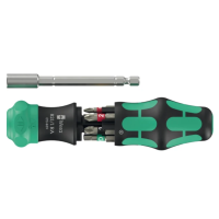 Комплект отвертка с битове WERA KK28 RA 1