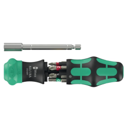 Комплект отвертка с битове WERA KK28 RA 1