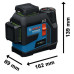 Линеен лазер BOSCH GLL 12V-100-33 CG Professional