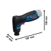 Акумулаторен виброшлайф BOSCH GSS 12V-32 - Solo