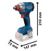 Акумулаторен ударен гайковерт BOSCH GDX 18V-285