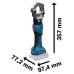 Акумулаторна машина за кримпване BOSCH GPH 18V-60 - Solo