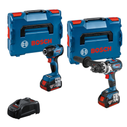 Акумулаторен комплект BOSCH GSR 18V-110 GDR 18V-210 2xGBA 18V/5Ah GAL 1880 2xL-BOXX