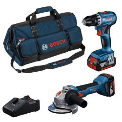 Акумулаторен комплект BOSCH GSR + GWS + 2x4,0Ah + GAL