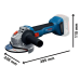 Акумулаторен комплект BOSCH GSB 18V-65 + GWS 18V-8 + GBA 2x4,0Ah + GAL 18V-40 + RAF чанта