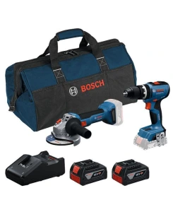 Акумулаторен комплект BOSCH GSB 18V-65 + GWS 18V-8 + GBA 2x4,0Ah + GAL 18V-40 + RAF чанта
