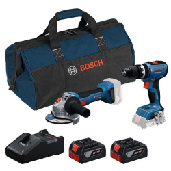 Акумулаторен комплект BOSCH GSB 18V-65 + GWS 18V-8 + GBA 2x4,0Ah + GAL 18V-40 + RAF чанта