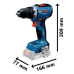 Акумулаторен комплект BOSCH GSR + GWS + GBH + GBA 2x18V 4,0Ah + GAL 18V-40