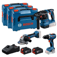 Акумулаторен комплект BOSCH GSR + GBH + GWS + GBA 2x5,0Ah + GAL 18V-40