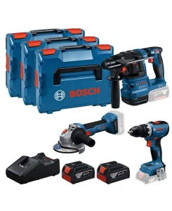 Акумулаторен комплект BOSCH GSR + GBH + GWS + GBA 2x5,0Ah + GAL 18V-40