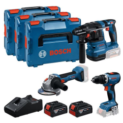 Акумулаторен комплект BOSCH GSR + GBH + GWS + GBA 2x5,0Ah + GAL 18V-40