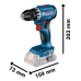 Акумулаторен комплект BOSCH GSR 18V-45 + GBH 18V-22, GBA 18V 2x4,0Ah + GAL 18V-40 + битове и свредла