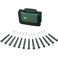 Комплект прецизни отвертки BOSCH, 13 части