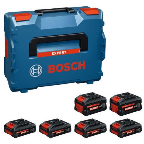 Комплект акумулаторни батерии BOSCH EXPERT 4 x EXBA 18V-40 + 2 x EXBA 18V-80 Комплект акумулаторни батерии BOSCH EXPERT 4 x EXBA 18V-40 + 2 x EXBA 18V-80