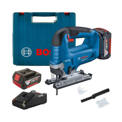 Акумулаторен прободен трион BOSCH GST 185-LI, 2x4,0 Ah, L-Boxx