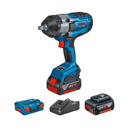 Акумулаторен ударен гайковерт BOSCH GDS 18V-1000 + L-BOXX