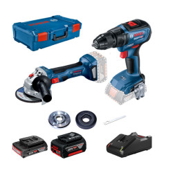 Акумулаторен винтоверт BOSCH GSR 18V-50 + ъглошлайф GWS 180-LI в XL-BOXX