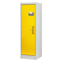 Защитен шкаф с ляво отваряне и жълта врата CEMO PROline 6/20 type 90, 33 l