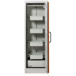 Защитен шкаф с дясно отваряне и 4 чекмеджета CEMO PROline 6/20 type 90, 33 l