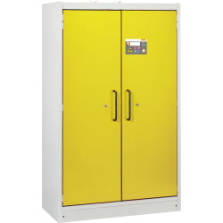 Защитен шкаф с жълти врати и 6 чекмеджета CEMO PROline 12/20 Type 90, 33 l