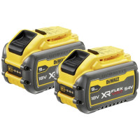 Акумулаторна батерия DeWALT 18/54V FLEXVOLT 9.0Ah, 2 броя	