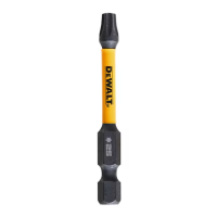 Комплект ударни битове DeWALT T25, 2x57 mm