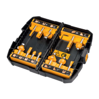 Комплект фрезери DeWALT - 12 броя