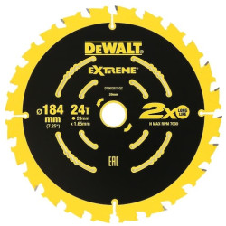 Циркулярен диск за дърво DeWALT DT90257-QZ, 184 x 20 mm