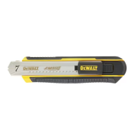 Макетен нож DeWALT DWHT0-10249, 100x18 mm, с 3 резервни остриета