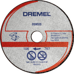 Диамантен диск за рязане на метал и пластмаса (DSM510) DREMEL