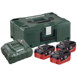 Стартов комплект METABO 18V ASC 30-36 + 3x5.5 Ah LiHD + Metaloc II