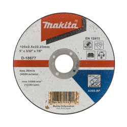 Диск за рязане на метал MAKITA D-18677 125х2,5x22,23 mm