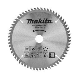 Циркулярен диск за алуминий MAKITA 160 x 20 mm 60T
