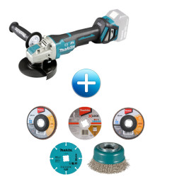 Акумулаторен ъглошлайф MAKITA DGA519Z + КОНСУМАТИВИ