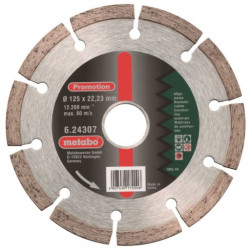 Диамантен диск METABO 125x22.2mm универсален