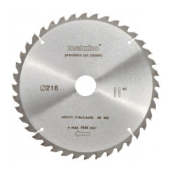 Диск за циркуляр METABO 216x2.4x30mm 48 WZ 5° neg