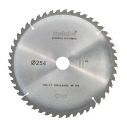 Диск за циркуляр METABO 254х2.4х30.0mm 48 WZ 5° neg