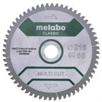 Диск за циркуляр METABO 216x2.4x30mm 60 FZ/TZ 5° neg