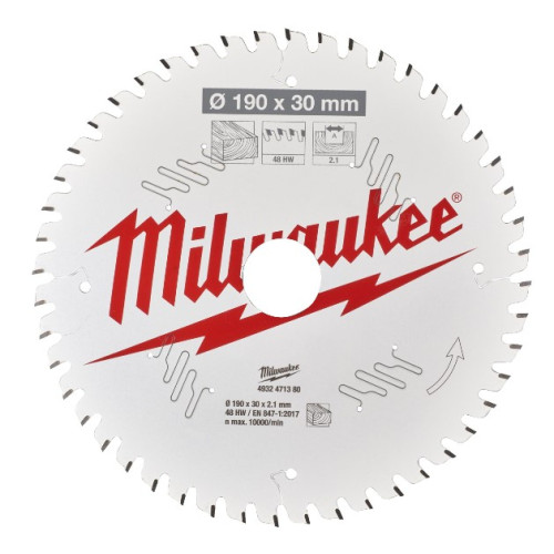 Циркулярен диск MILWAUKEE - 190x30x2,1 mm Циркулярен диск MILWAUKEE - 190x30x2,1 mm