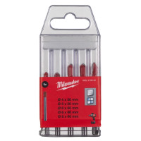 Свредла за стъкло и керамика MILWAUKEE 4х60 mm - 5 броя