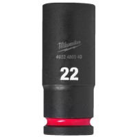 Ударна удължена вложка MILWAUKEE 1/2“ 22 mm