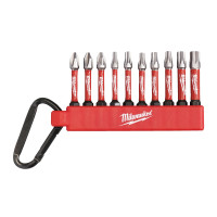 Комплект ударни битове + карабинер MILWAUKEE Shockwave Impact Duty - 10 части