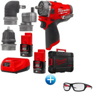 Акумулаторен ударен винтоверт MILWAUKEE M12FPDXKIT-202X