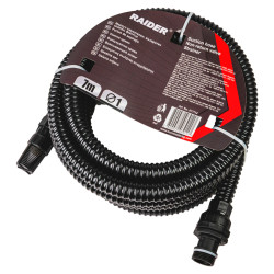 Смукателен маркуч Raider 1" 7 m с възвратен клапан и филтър