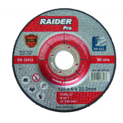 Диск за шлайфане Raider RDP 115х 6х 22,2 mm