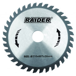 Диск за циркуляр RAIDER 210х60Тх30 mm