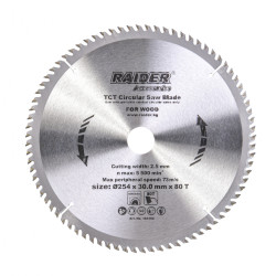 Диск за циркуляр RAIDER 254х80Тх30 mm