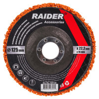Почистващ диск Raider, 125x22,2x14 mm Orange