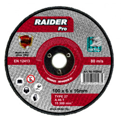 Диск за шлайфане за пневматичен ъглошлайф Raider Ø 100x6,0x16 mm